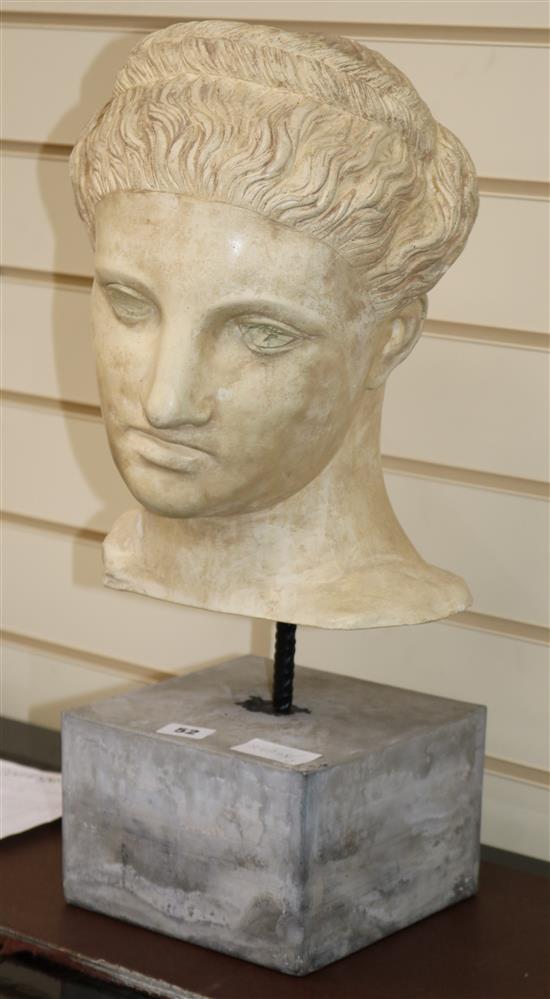 A Classical bust on stand